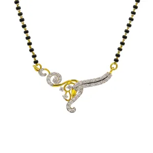 18K Yellow Gold Diamond Mangalsutra Necklace W/ 0.7ct VS-SI Diamonds