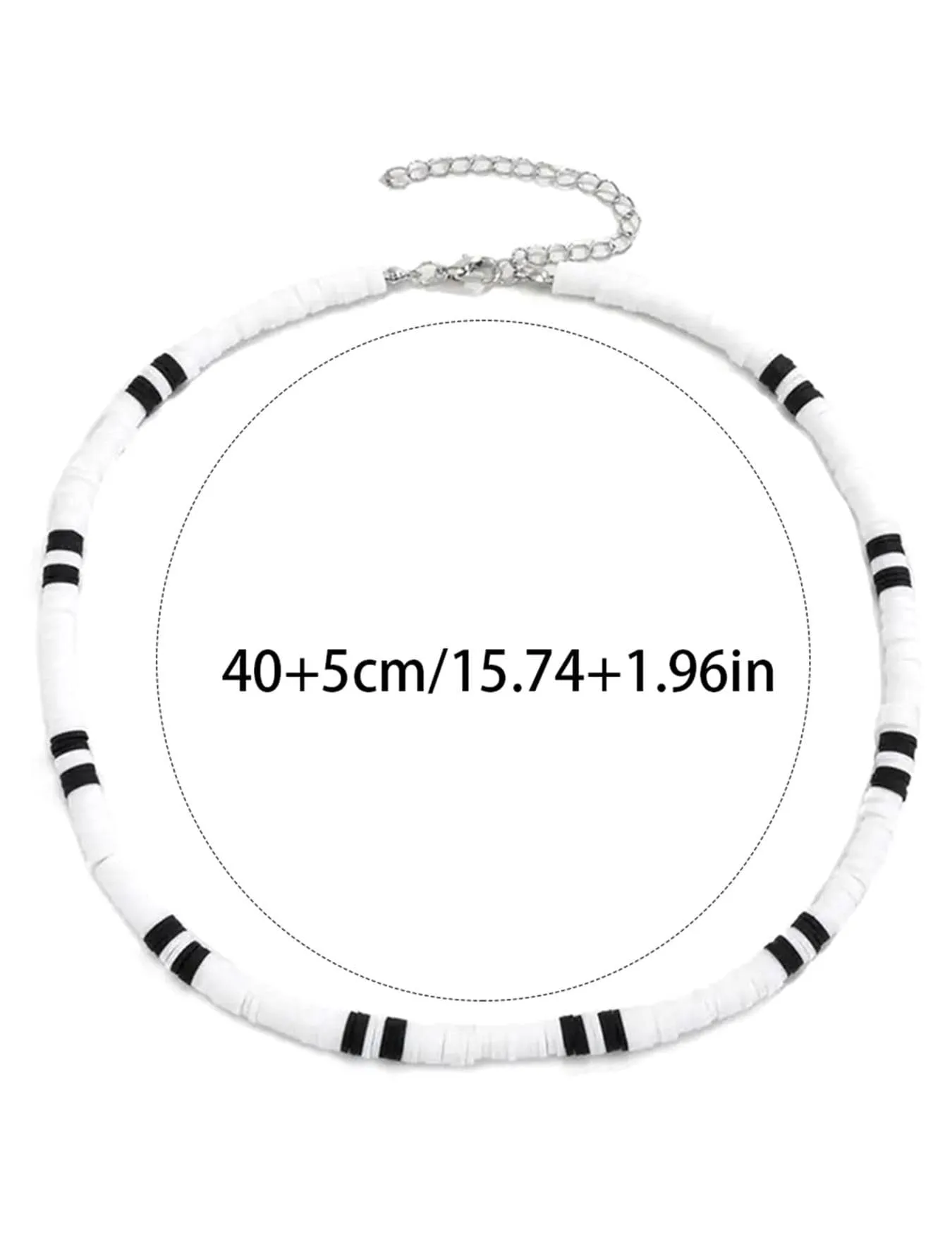 1pc Fashion Minimalist Beaded Necklace For Men Women Jewelry Accessories