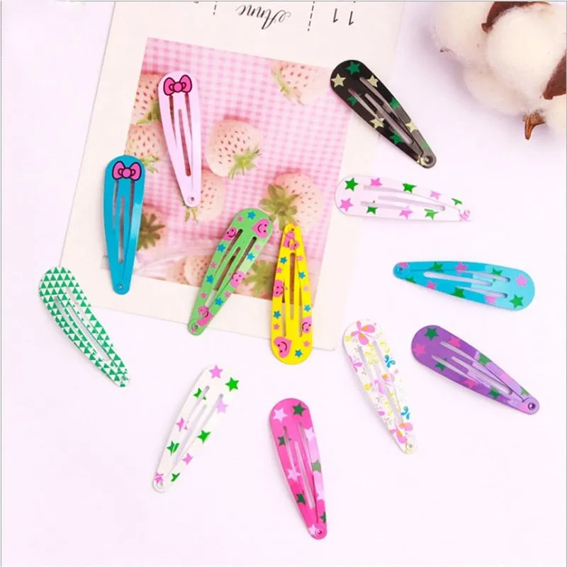 50Pcs/Lot Korean Style Girls Cartoon Hairclip