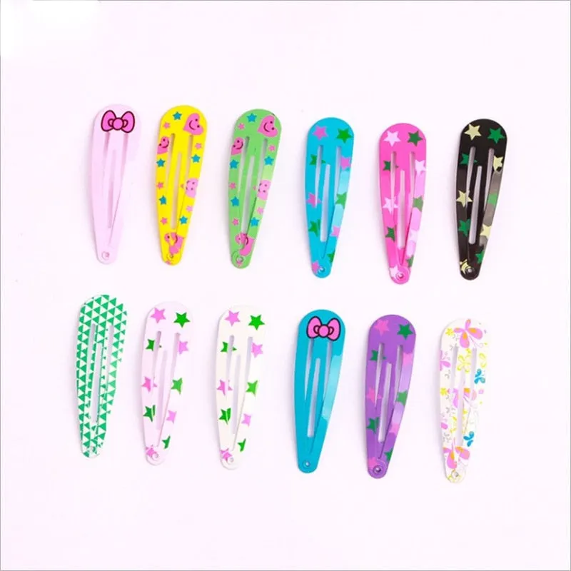 50Pcs/Lot Korean Style Girls Cartoon Hairclip