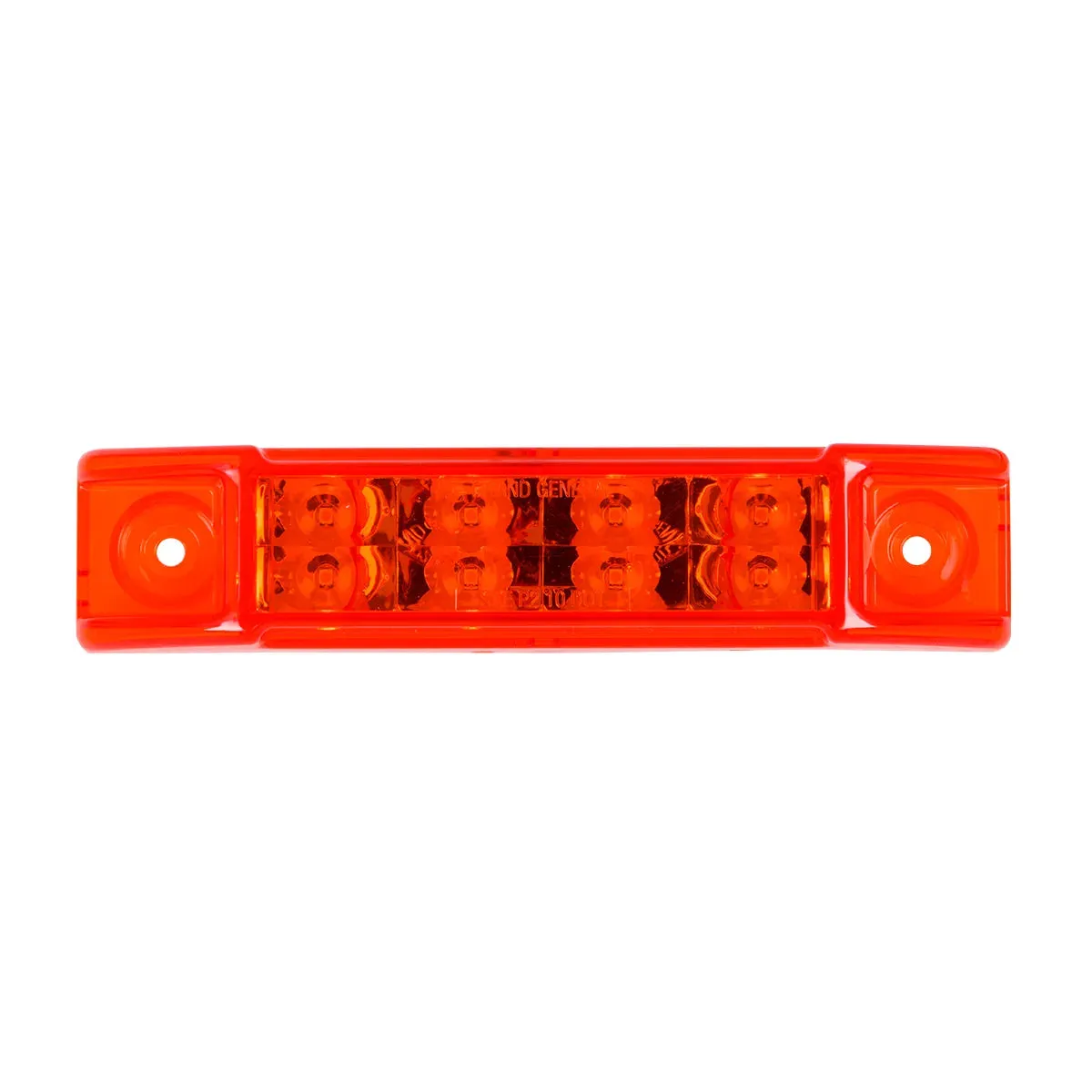 6"L RECT. PEARL RED/RED 8 LED LIGHT, HIGH/LOW 3 WIRES