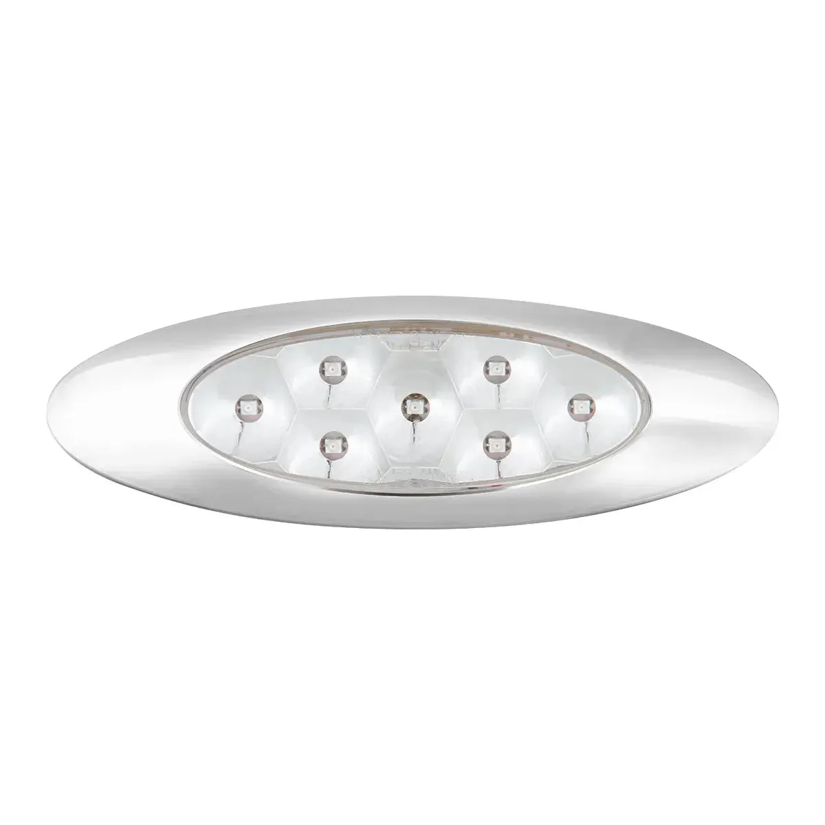 78336 ULTRA THIN PEARL Y2K AMBER/ CLEAR 7LED LIGHT,DUAL/HIGH/LOW