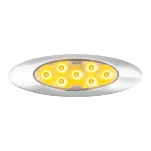 78336 ULTRA THIN PEARL Y2K AMBER/ CLEAR 7LED LIGHT,DUAL/HIGH/LOW