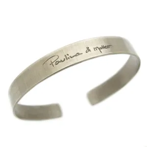 Actual Handwriting Engraved Bracelet