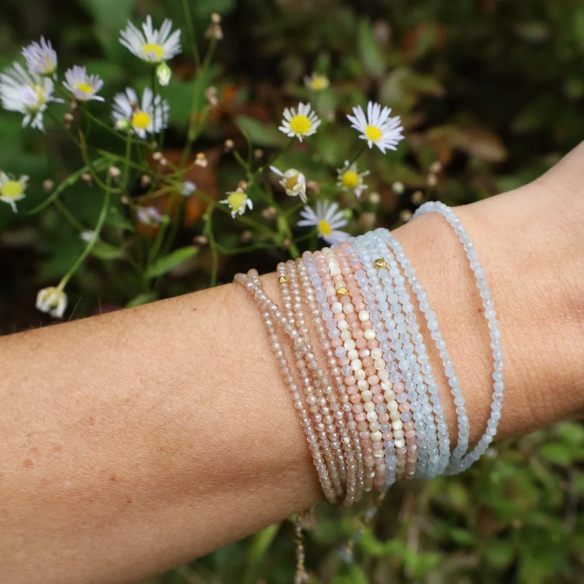 Aquamarine Wrap Bracelet & Necklace