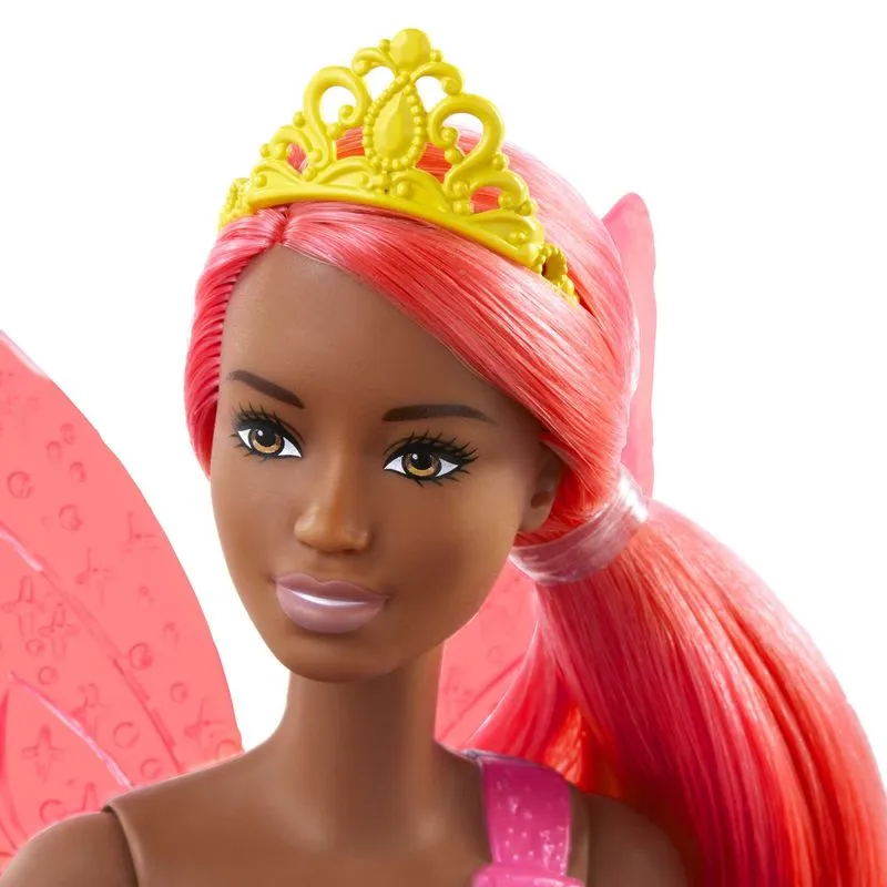 Barbie Dreamtopia Fairy Doll Pink Hair With Yellow Crown