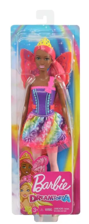 Barbie Dreamtopia Fairy Doll Pink Hair With Yellow Crown