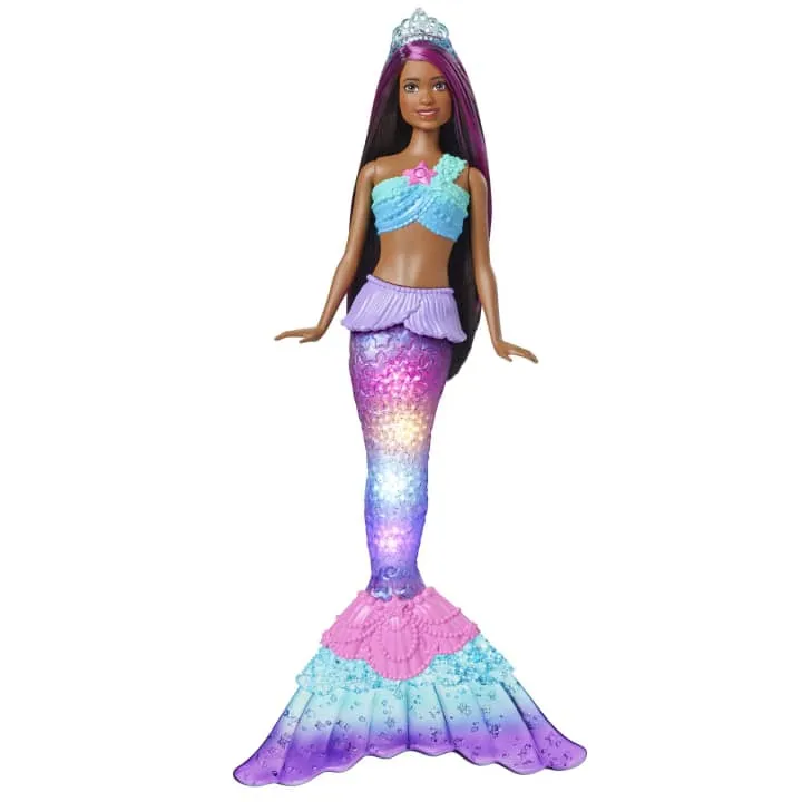 Barbie Dreamtopia Twinkle Lights Mermaid Doll Pink & Brown Hair