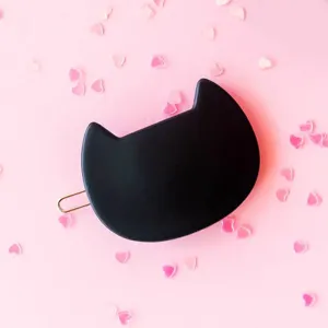 BECKY HELMS BLACK CAT HAIR CLIP