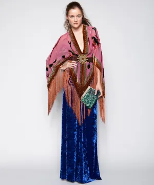 BIRD OF PARADISE KIMONO IN OPERA MAUVE