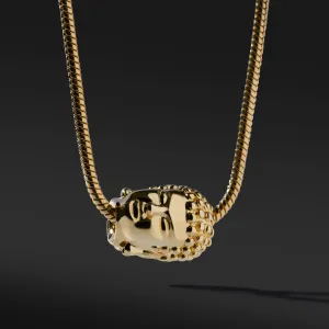 Buddha Necklace with Snake Chain