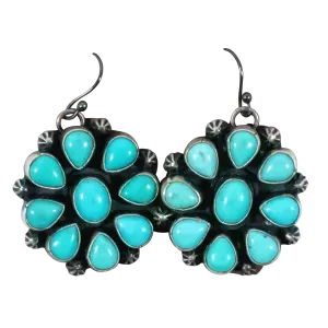 Campitos Turquoise Cluster Earrings | Artisan Handmade