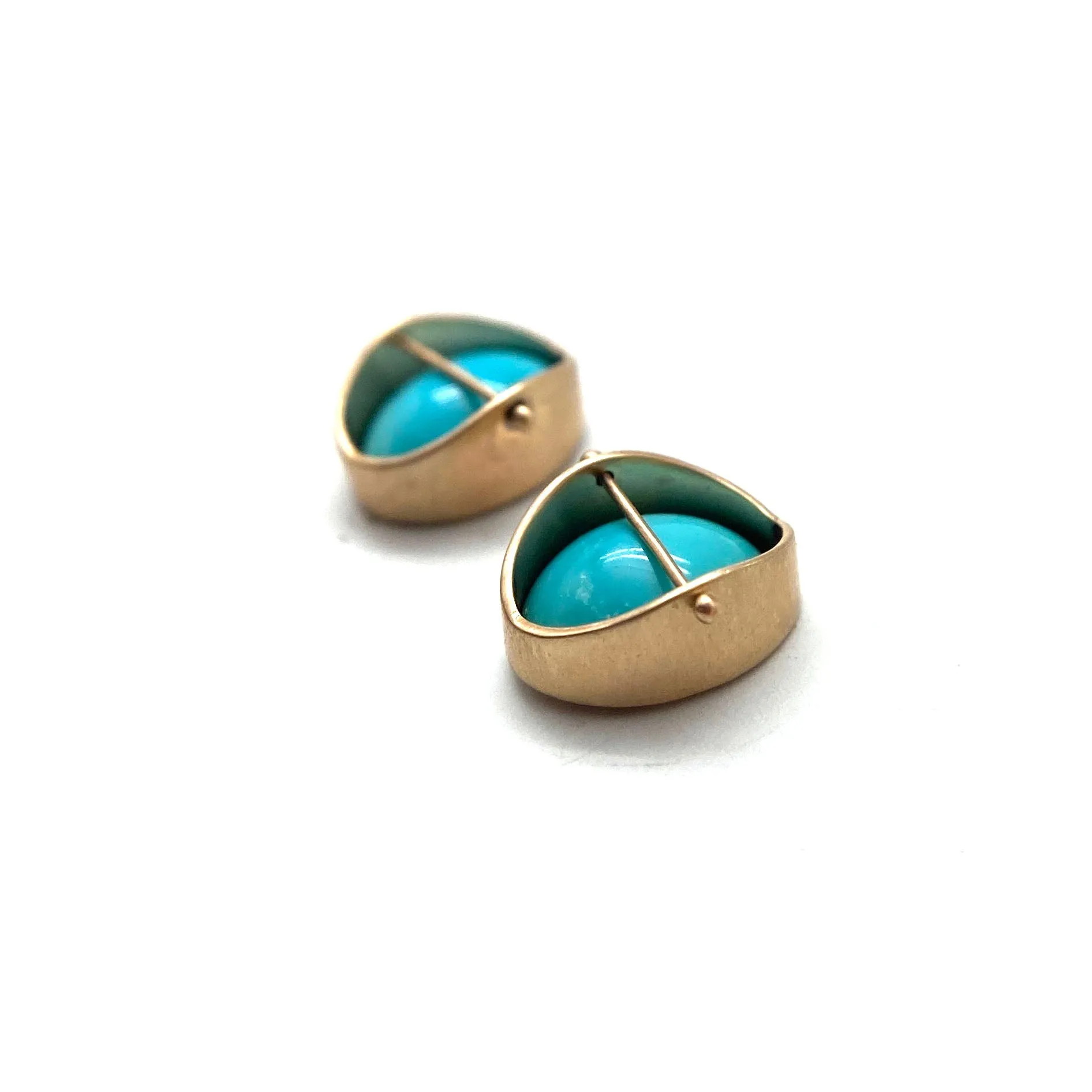 Captured Turquoise Studs