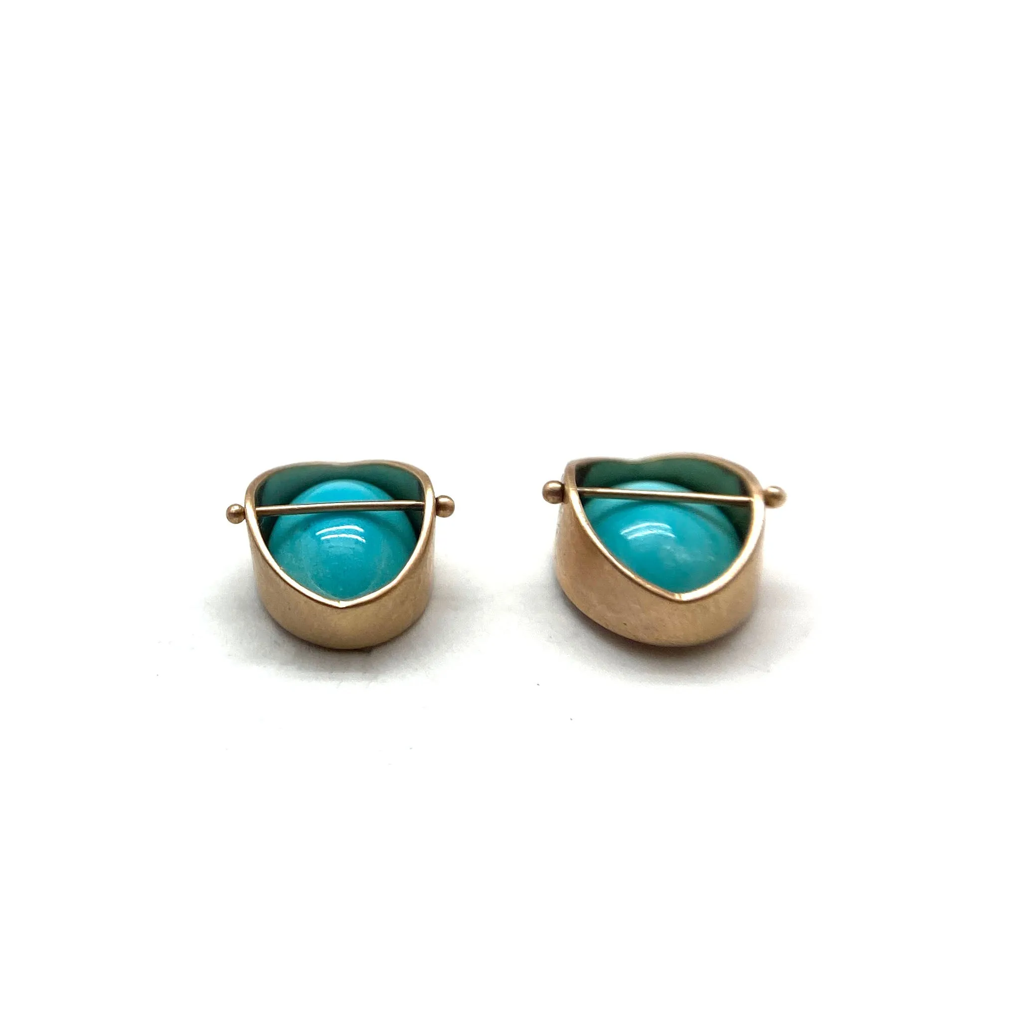 Captured Turquoise Studs