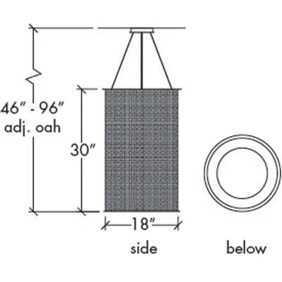 Clarus 14306-SM Indoor/Outdoor Stem Mount Pendant By Ultralights Lighting