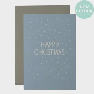 Confetti Christmas Card Blue