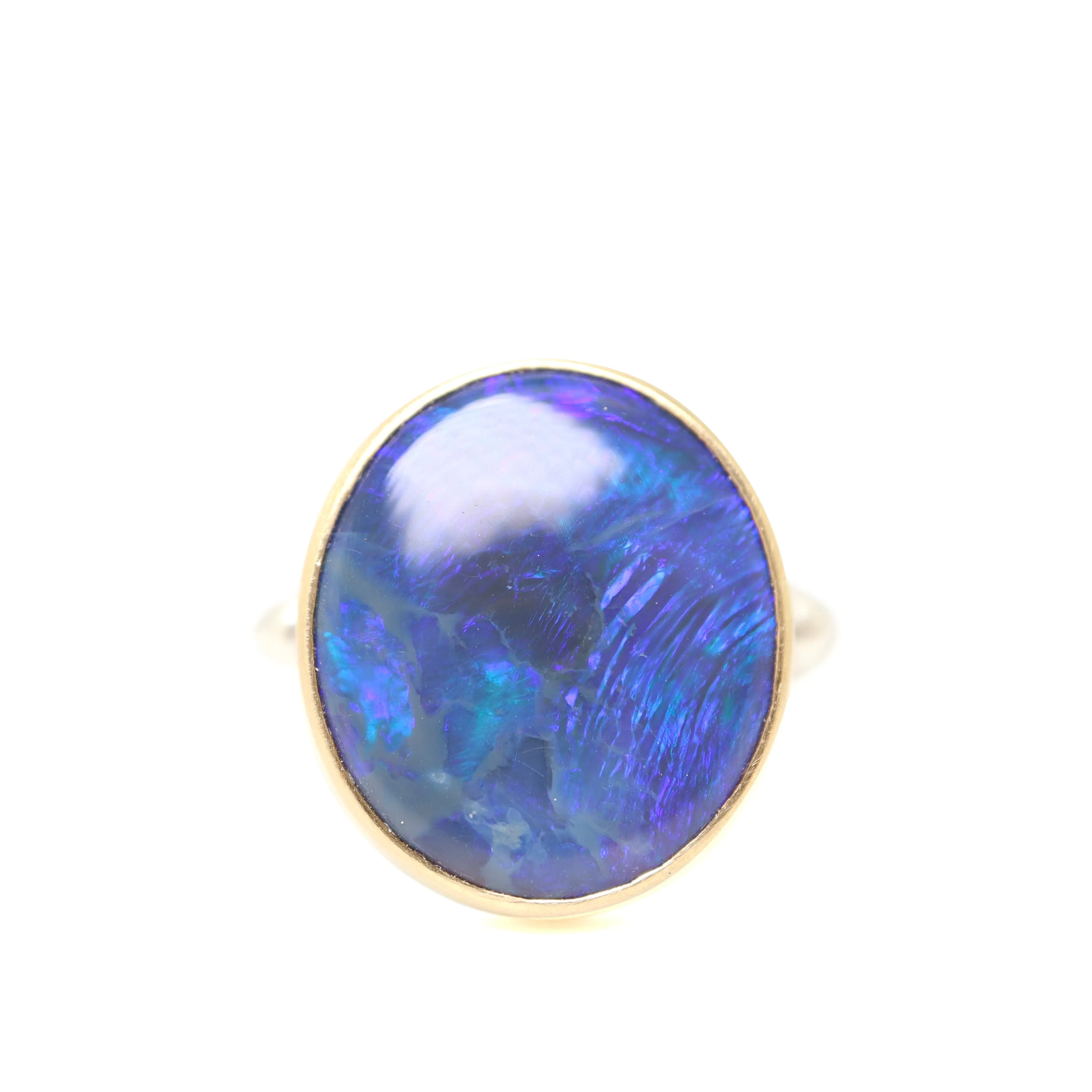 Cosmic Fae Opal Cameo Ring