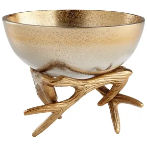 Cyan Design 08131 Antler Anchored Bowl - Gold - Small