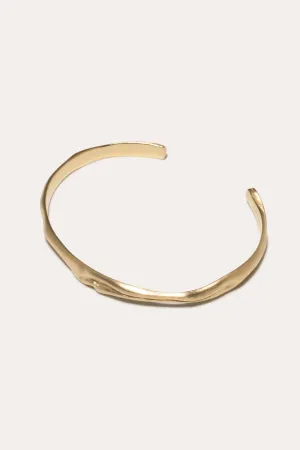 Deflated ("Do Not Inflate") - Gold Vermeil Cuff