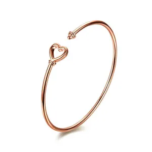 Delicate Heart Bangle