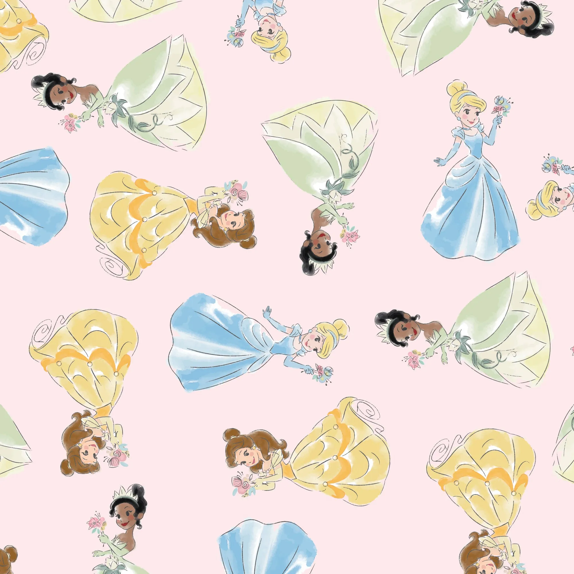 Disney Princesses Fitted Crib Sheet