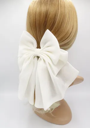 dress hair bow, suit hair bow, chiffon hair bow, designer hair bow for women