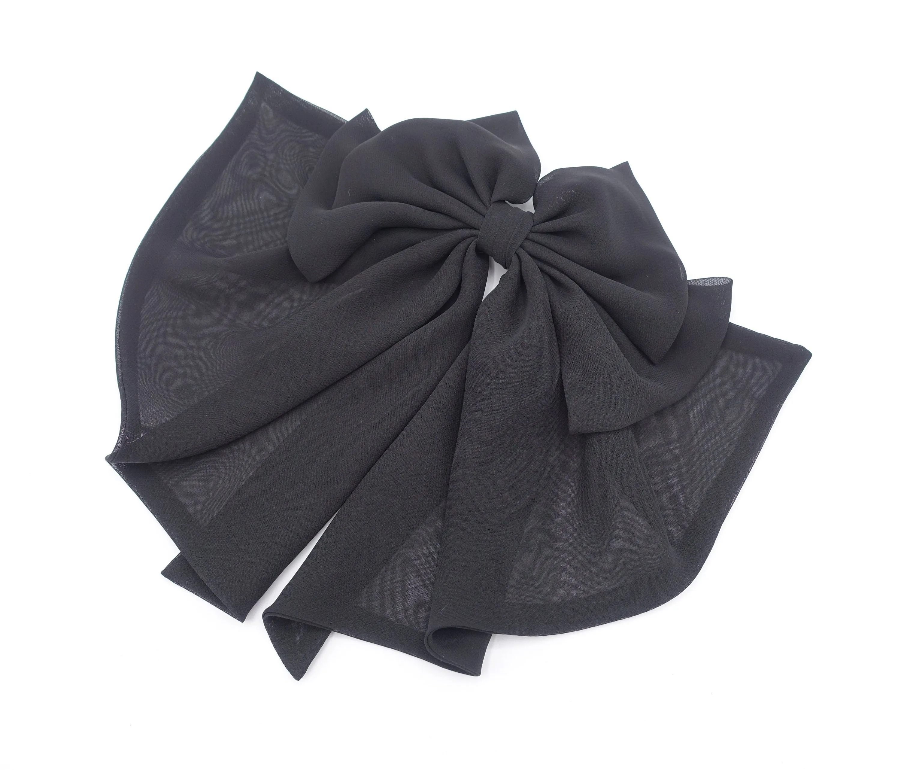 dress hair bow, suit hair bow, chiffon hair bow, designer hair bow for women