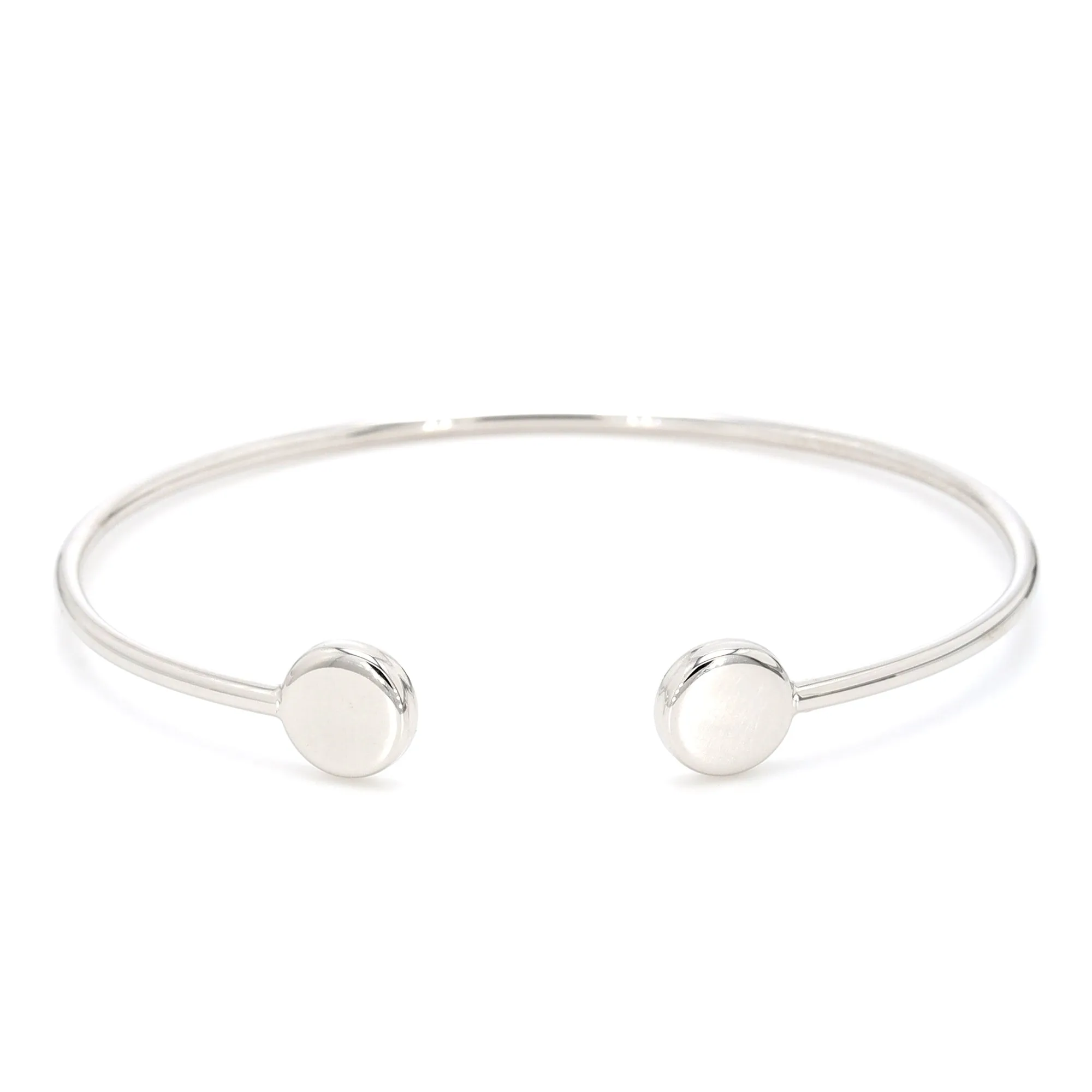 Engravable Disc Cuff Bracelet