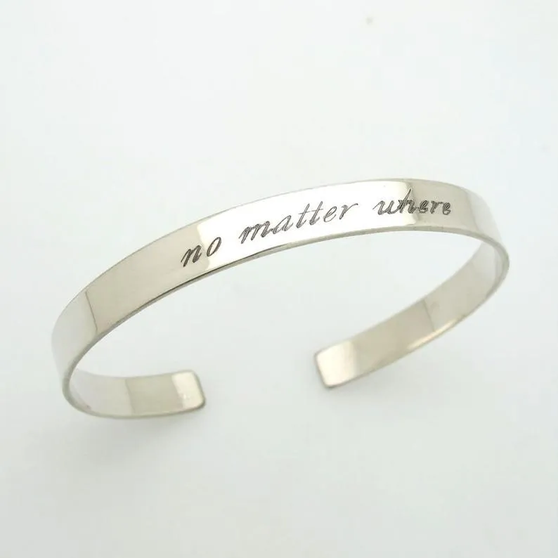 Follow Your Heart Engraved Bracelet