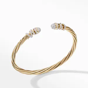 Helena End Station Bracelet in 18K Yellow Gold with Diamonds