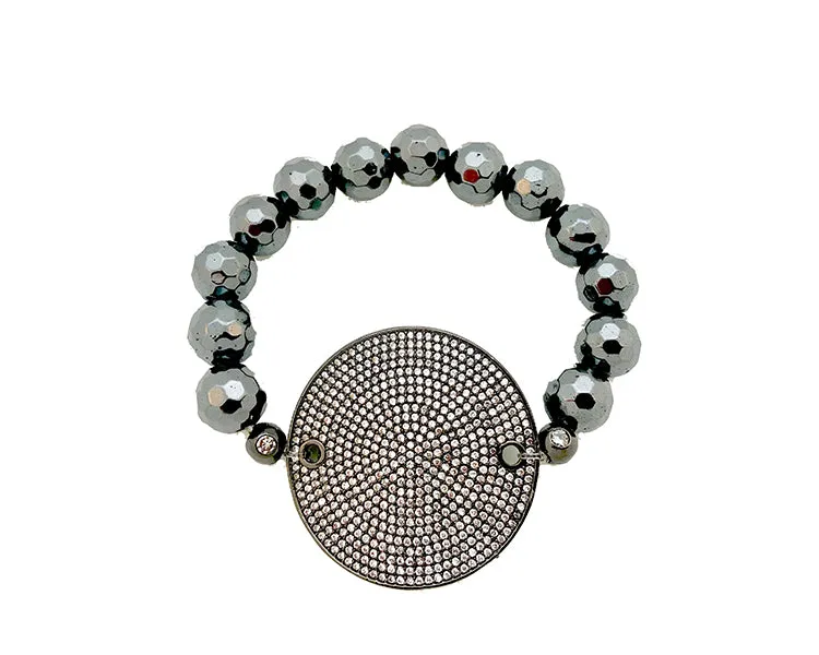 Hematite CZ Bling bracelets