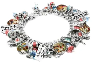 I Love to Sew, Sewing Charm Bracelet