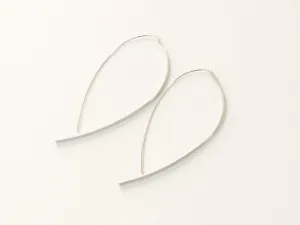 Ingrid Pull Through Earrings - Silver