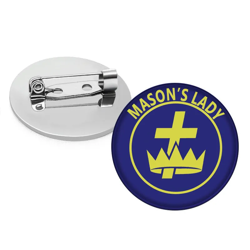 Knights Templar Commandery Brooch - Mason's Lady