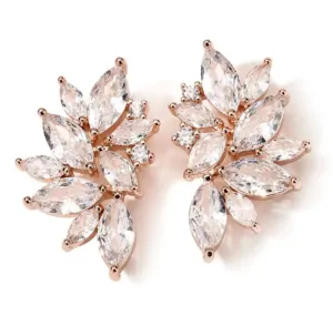 Large Floral CZ Earrings Sanera