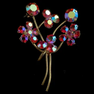 Late 50s/ Early 60s Made in Austria Flower Brooch