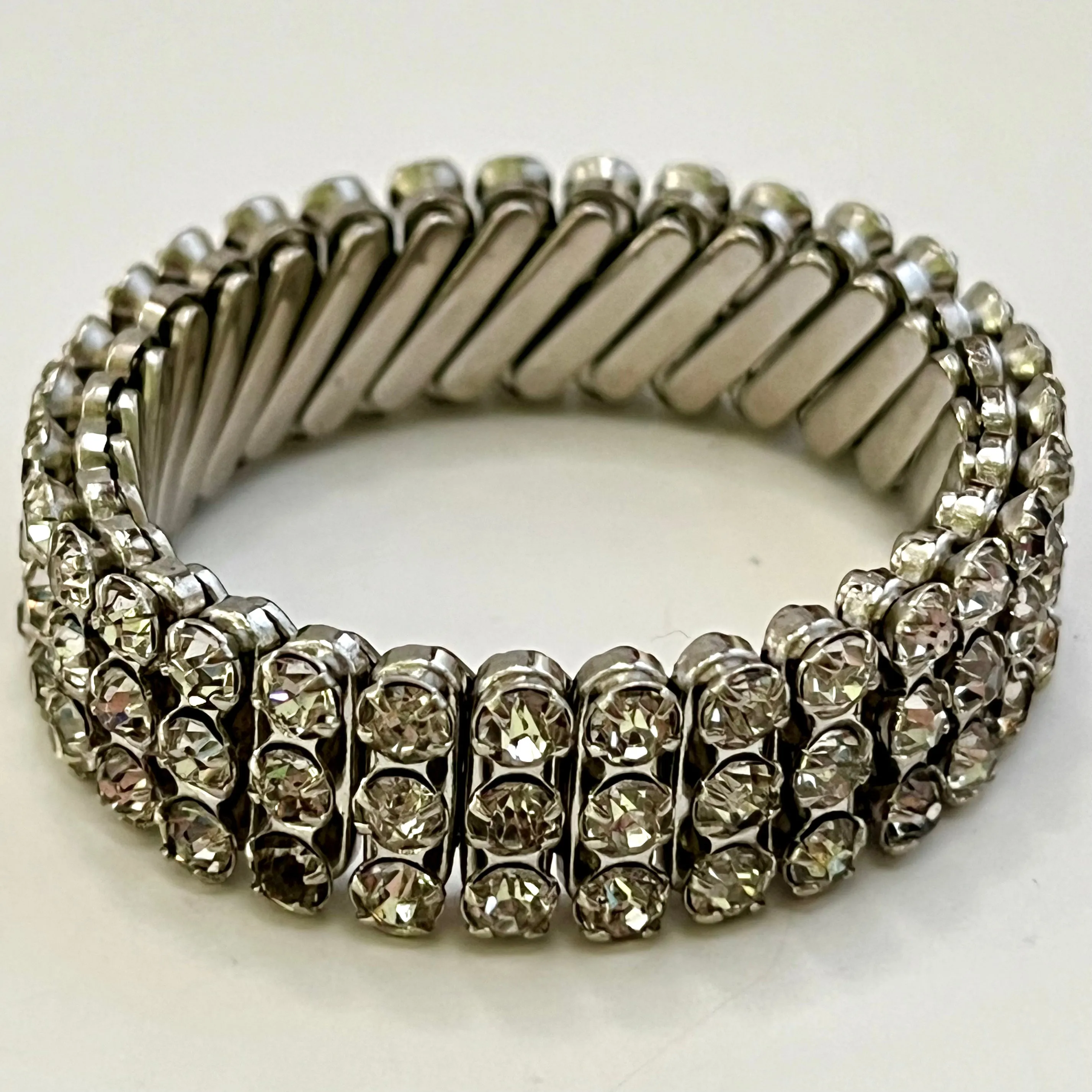 Late 50s/ Early 60s Made In Japan Rhinestone Expansion Bracelet