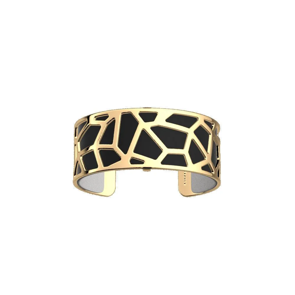 LES GEORGETTES BY ALTESSE Girafe Bracelet 25mm, Gold Finishing - Black / White