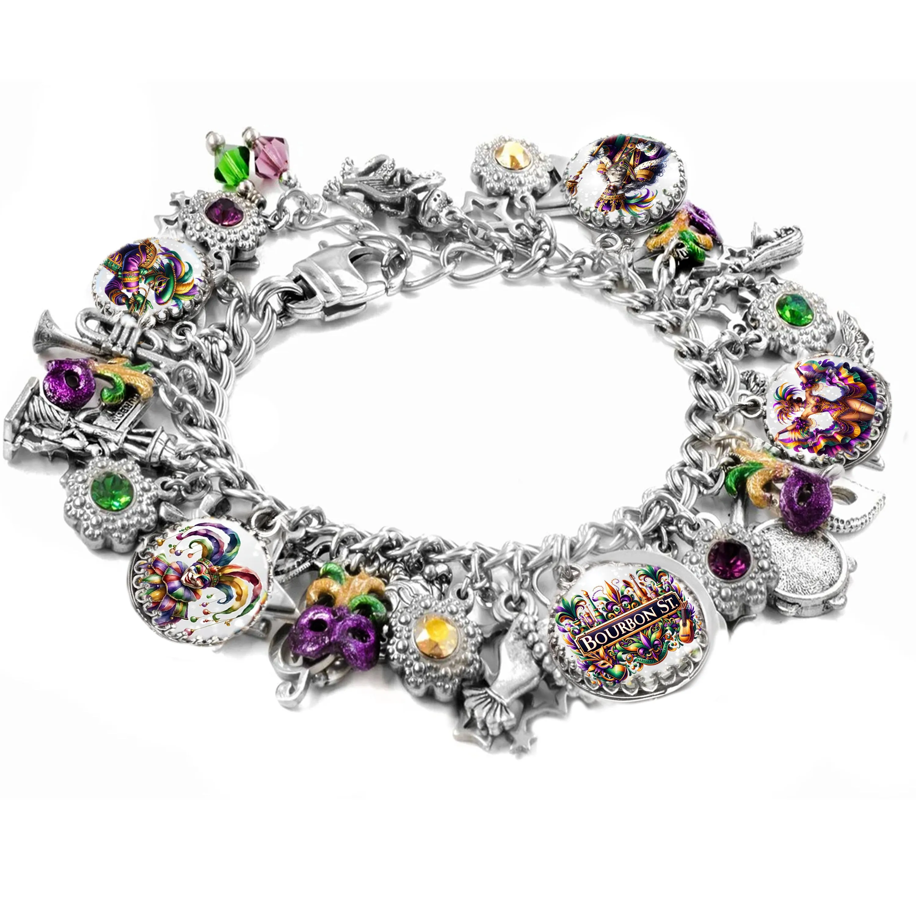 Mardi Gras Bracelet, Bourbon Street, King of Carnival