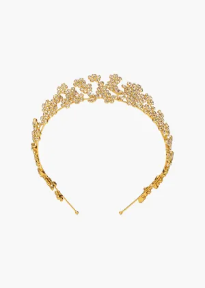 Meadow Tiara -- Crystal Antique Gold