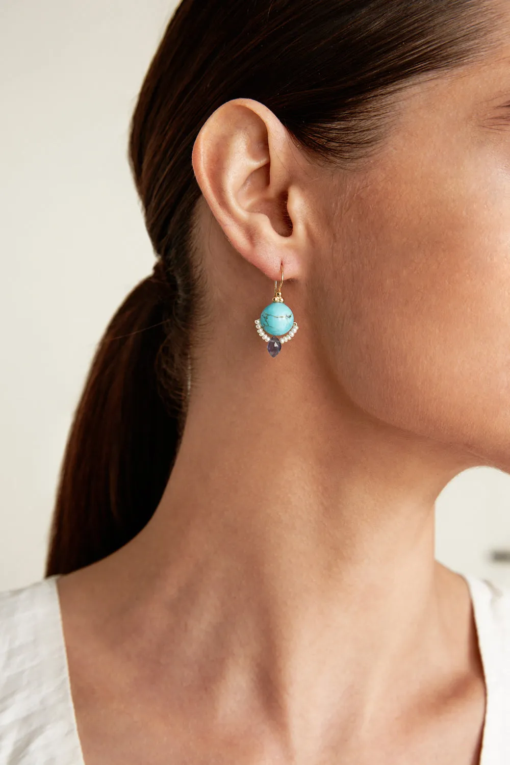 Neptune Earrings Turquoise