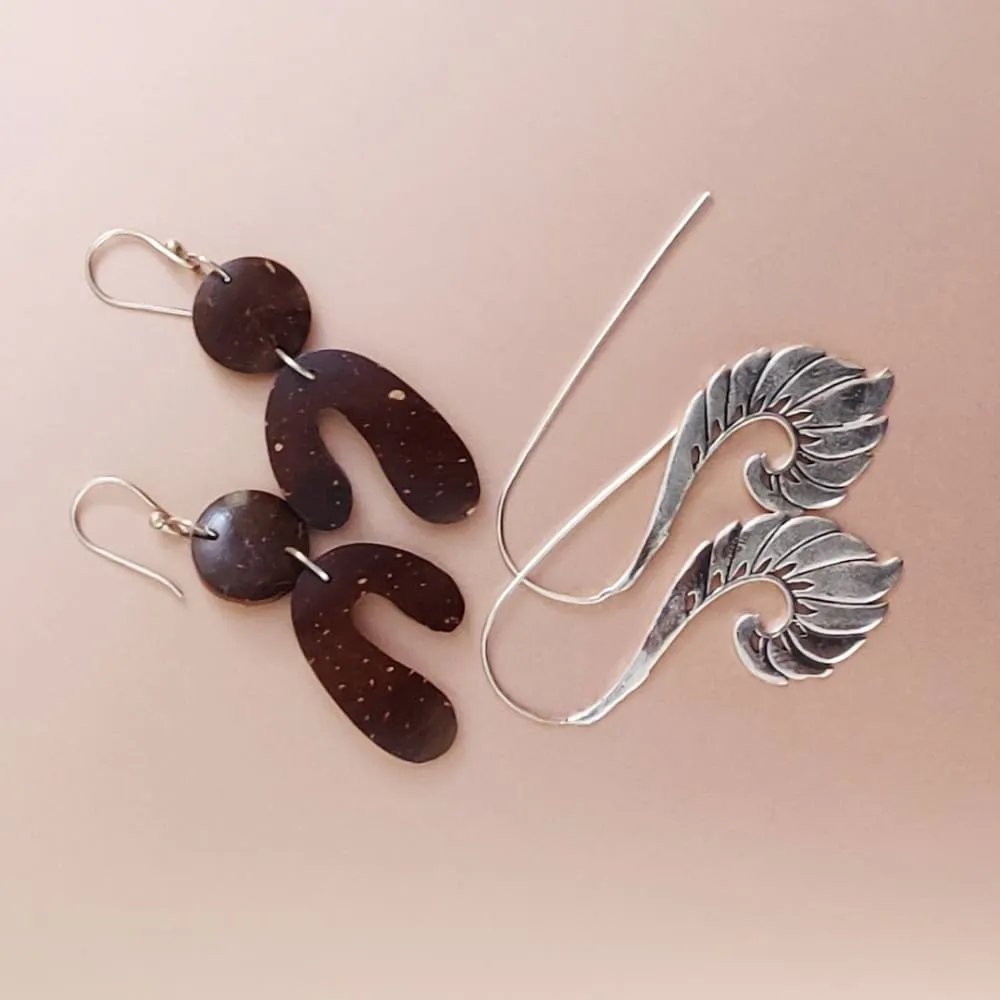 ONEarth Earrings Set - Silver Human