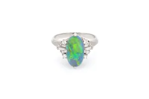 Opal and Diamond Ring