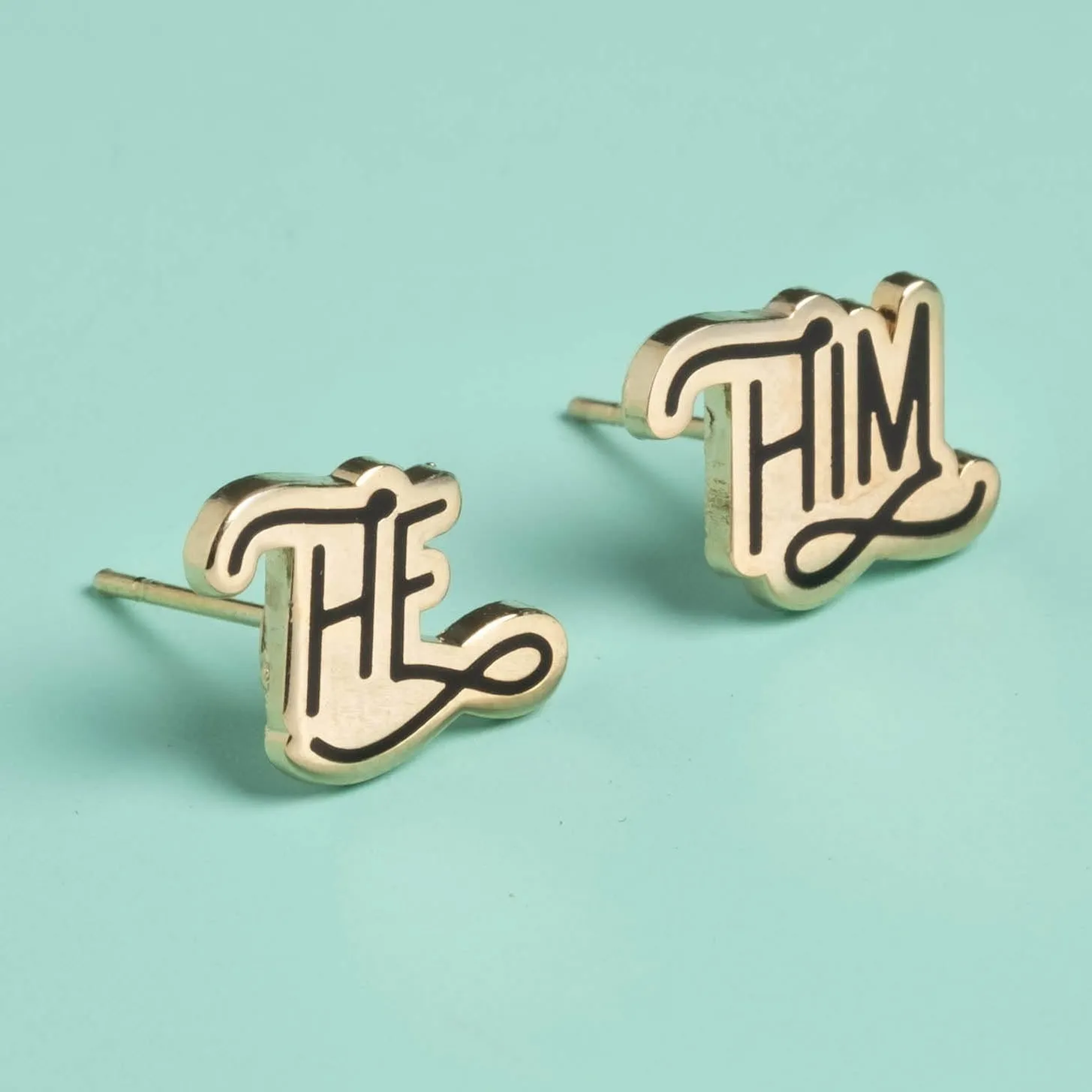 Pronoun Earrings