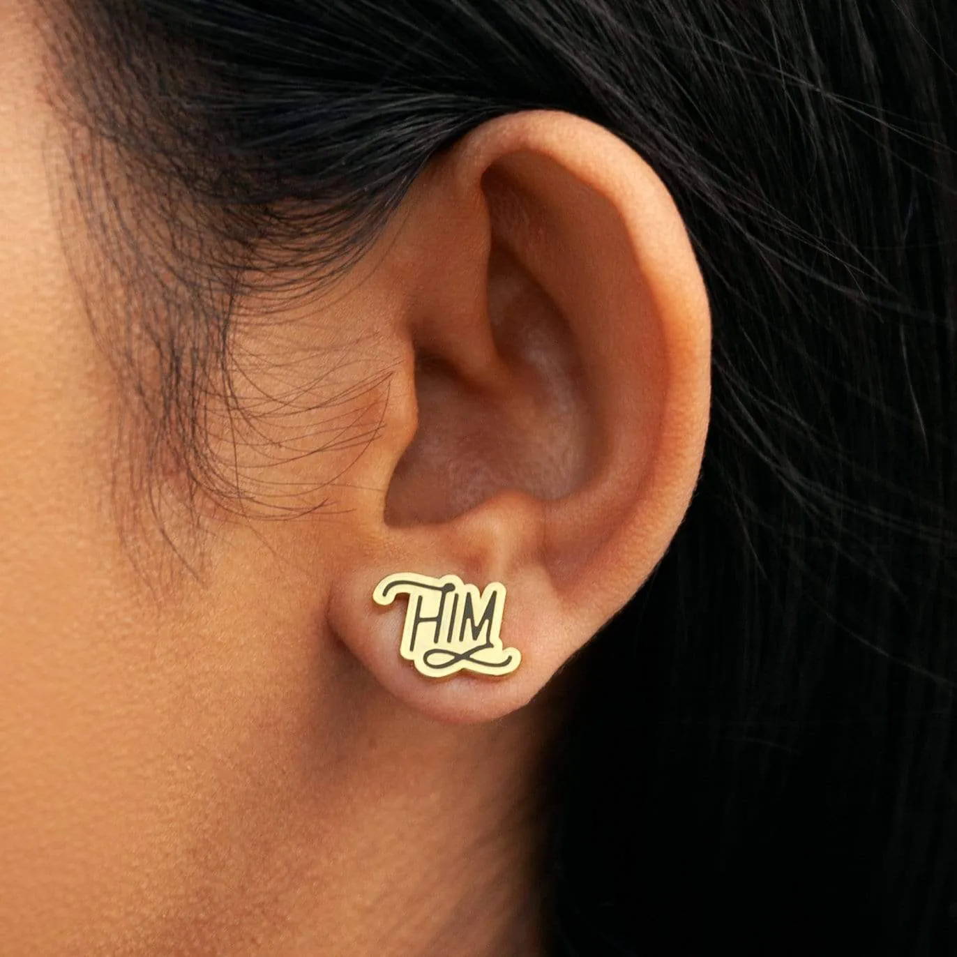 Pronoun Earrings