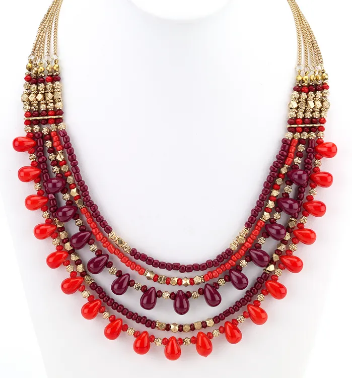 Red Beaded Necklace