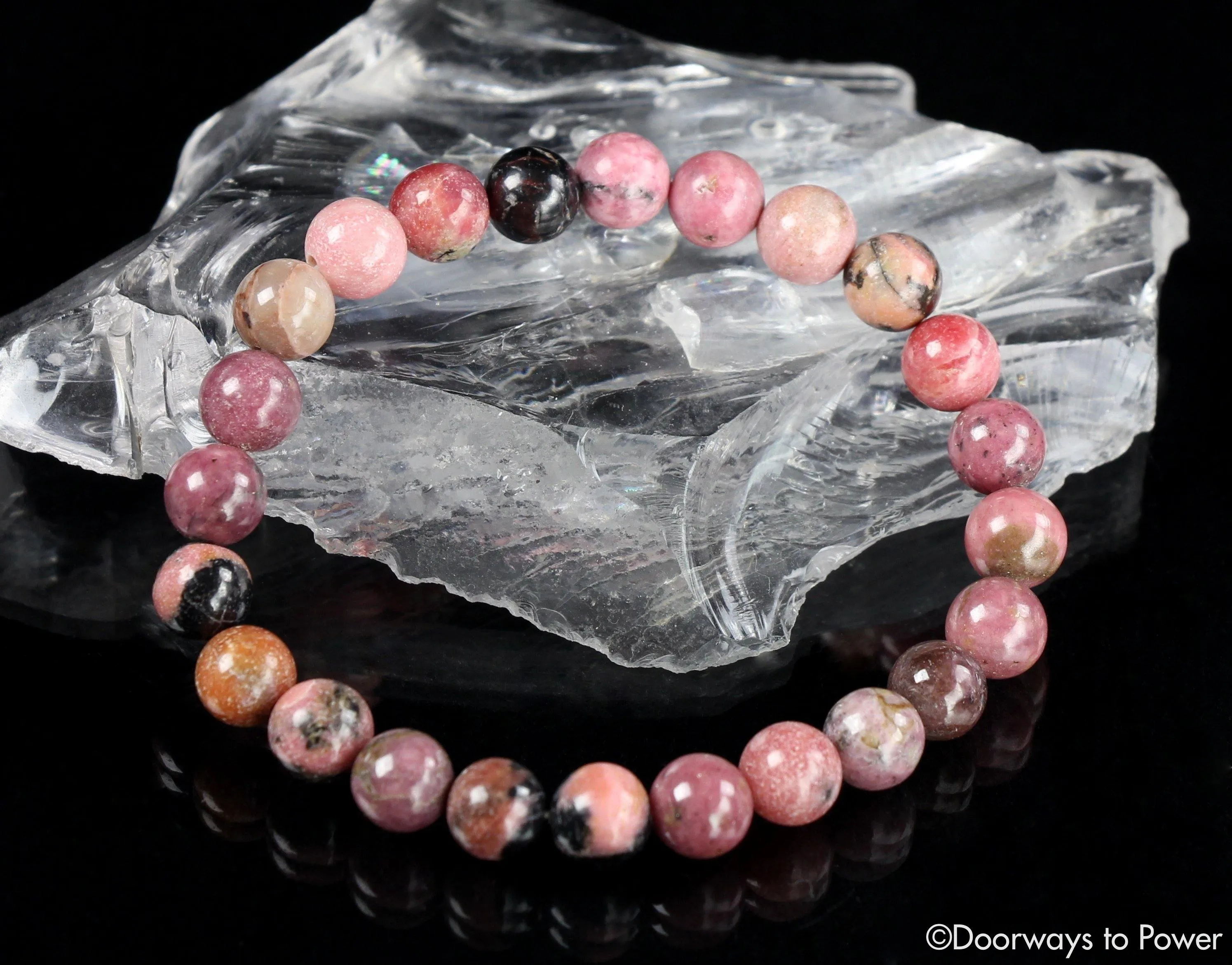 Rhodonite Crystal Bracelet