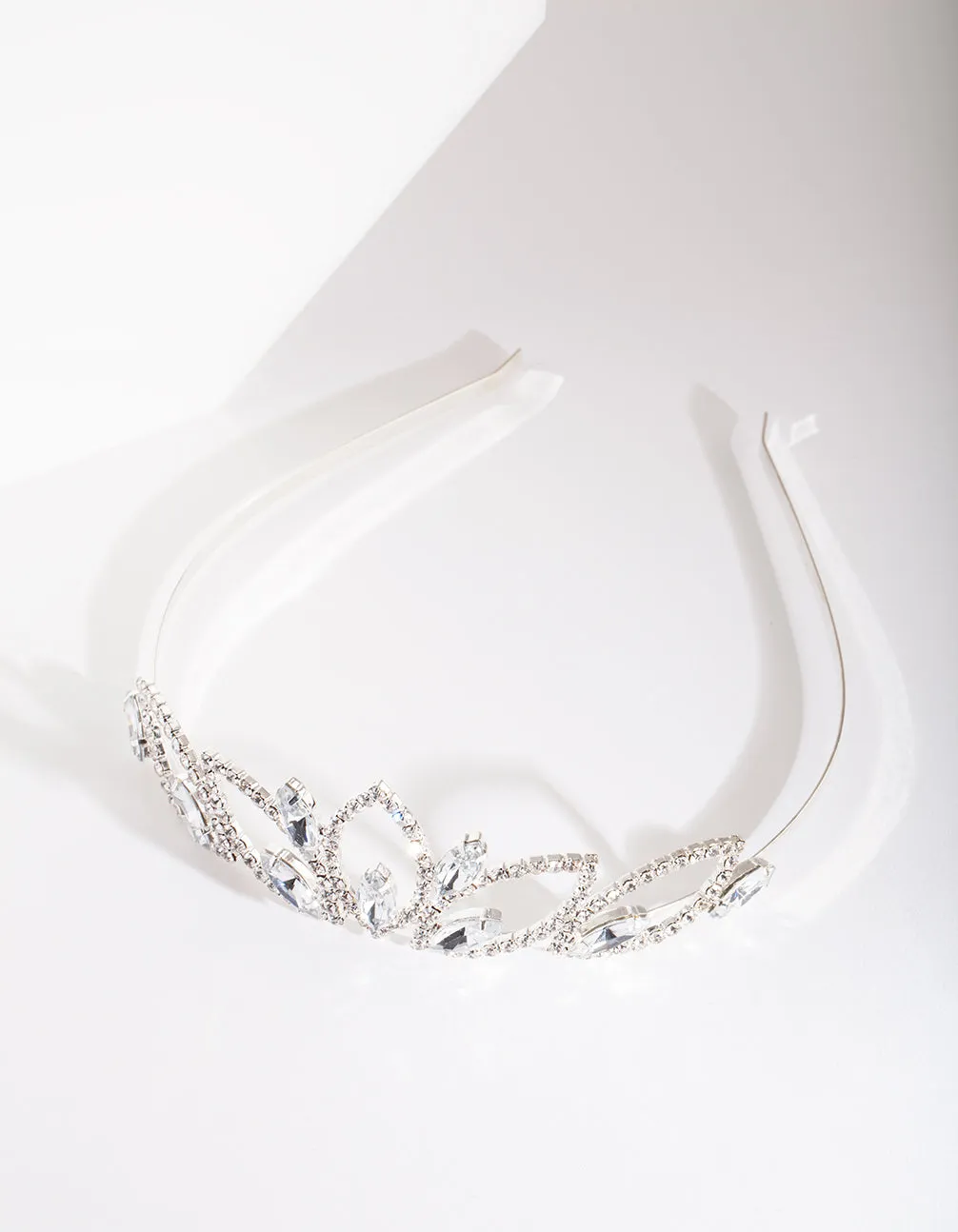 Silver Diamante Stone Tiara