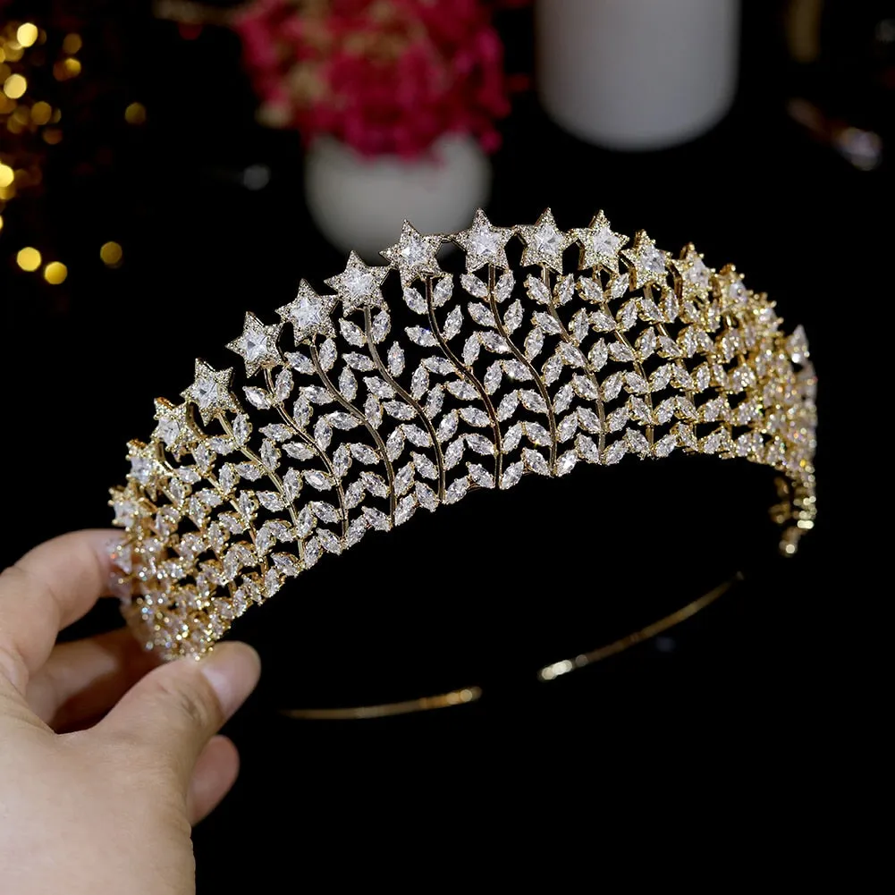 Stars Galore Gold Collection Crowns-Bridal Tiaras