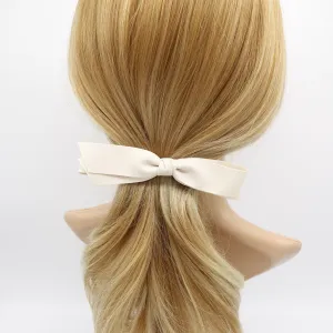 straight hair bow, folded hair bow, solid hair bow for women